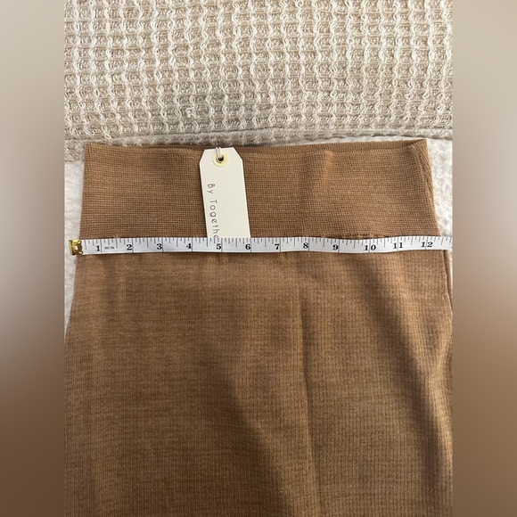 Brown Midi Sweater Skirt & Long Sleeve Sweater Top Set - Retail $100 - Like New - Picture 13 of 14